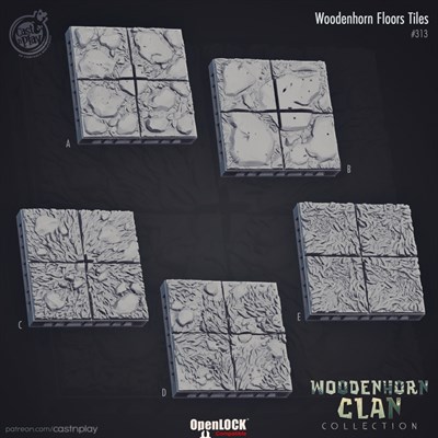 Woodenhorn Clan - Woodenhorn Floor Tiles 2059-3 - фото 14354