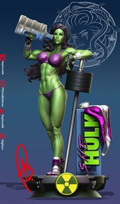 She Hulk - Женщина-Халк из одноименного фильма Marvel