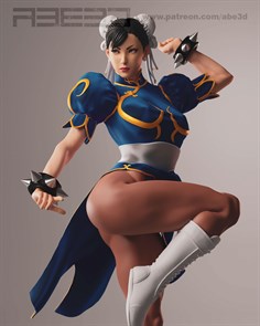 Chun-Li - Героиня игры Street Fighter в классическом костюме
